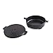 Weber Duo Dutch Oven, 7.25 Qt – Multi-Purpose Porcelain‑Enameled Cast‑Iron Dutch Oven & Flat‑Top Griddle-Style Lid