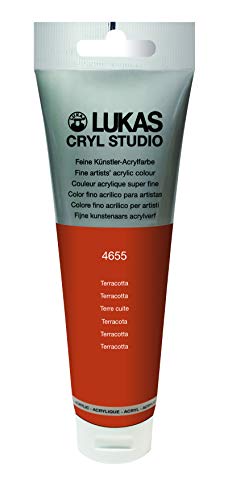Lukas CRYL Studio Artist Acrylic Paint, Terracotta, 125 ml Tube