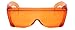 Calabria 3000 Orange Fitover Dental Safety Glasses Protection for Teeth Whitening LED Light Eye Shield Red Light Goggles Blue Light Blocking Glasses Fit Over Prescription Glasses Anti Scratch Fog