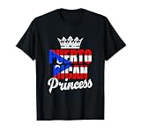 Funny Puerto Rico Graphic Women Girls Puerto Rican Princess T-Shirt