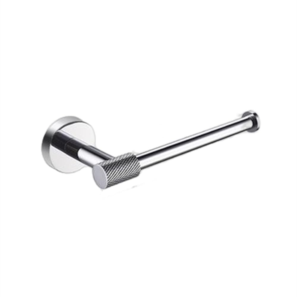 Chrome Bathroom Accessories Set Wall Mount Knurled Bath Shelf Robe Hanger Toilet Paper Holder Towel Bar Rack Stainless Steel,paper holder