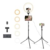 Aureday 14inch iPad Ring Light with Tripod Stand,...