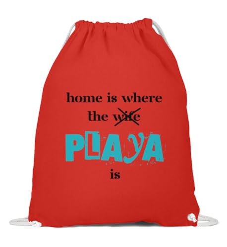 Mochila de algodón Home is where the Playa is perfecta para escapadas de fin de semana