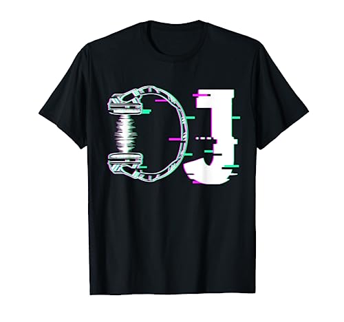 Música DJ Disc Jockey Techno Auriculares de diseño Músico Camiseta