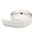 Flexible Baseboard Molding Trim Peel and Stick Rubber Wall Base Moulding Trim, 4 Inch x 16.4 Feet Self-Adhesive Vinyl Wall Base Cove Base Self-Adhesive Vinyl Wall Base Cove Base.