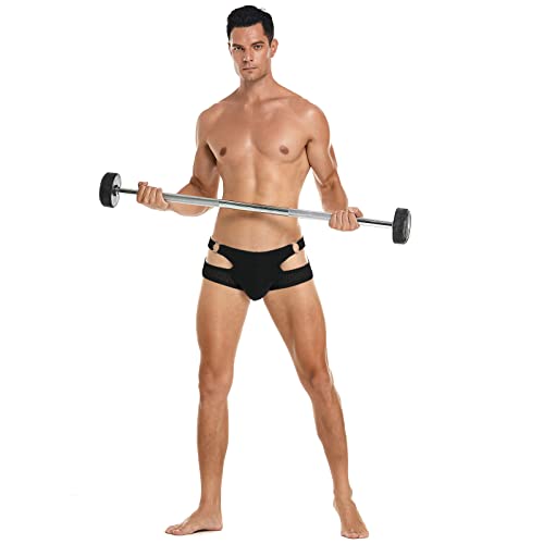 Skysper Men's Jock Strap Athletic Supporter For Men Sexy Jockstrap Male Underwear, Sg44-Black, Small #TOP6