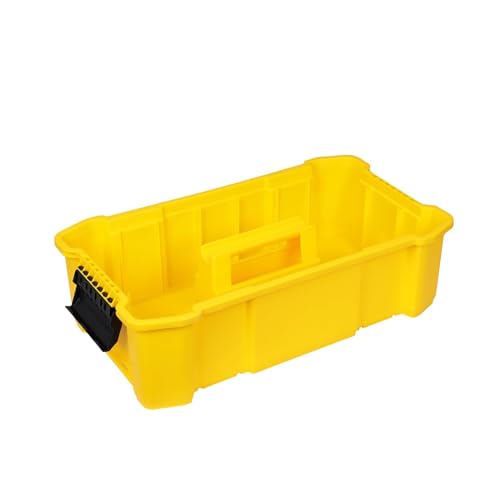 STANLEY Essential Rollende Werkstatt (3-in-1 stapelbare Boxen, leerer Werkzeugkasten, belastbar bis zu 20kg, mit Metallverschlüsse, Organizer für Kleinteile im Deckel) STST1-80151