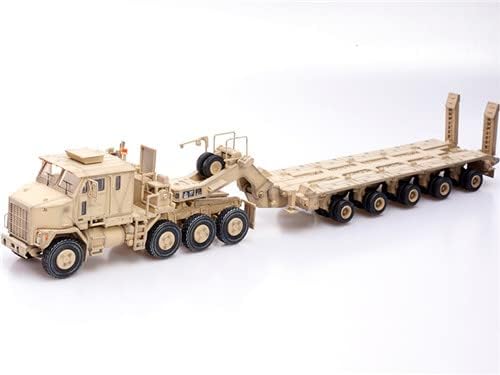 Miniatura 3 de PanzerKampf US OshKosh M1070 Tanque Transportador Tractor Camión Desert Livery 172 Tanque DIECAST Modelo preconstruido