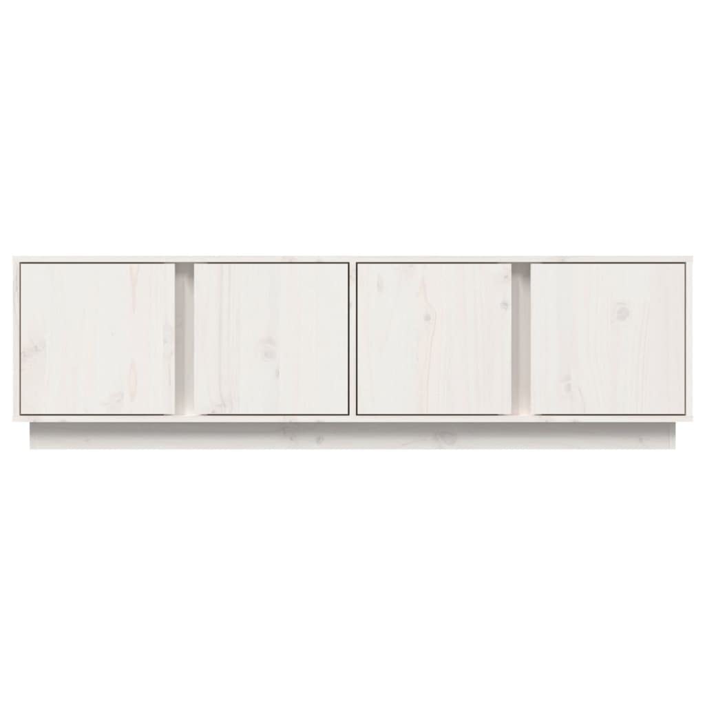 Mobile libreria e porta tv Mobile camera Mobile Porta TV Bianco 140x40x40 cm in Legno Massello di Pino
