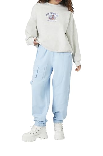 Twill cargo joggers pantalon femmes avec chevilles élastiques