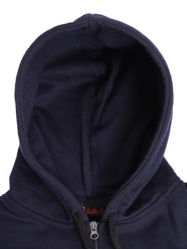 Image of Alano Unisex-Child Wool Blend Comfortable and Stylish Hooded Full Sleeve Lightweight Sweatshirt