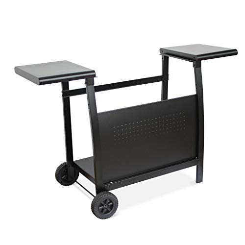 Alice's Garden - Desserte pour plancha au gaz - Chariot Porthos 3 brûleurs - Chariot Barbecue Noir. Cuisine extérieure. roulettes