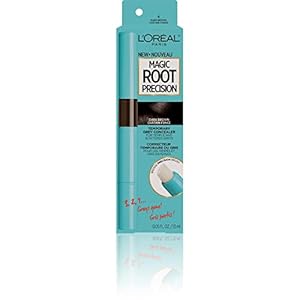 L’Oreal Paris Magic Root Precision Temporary Gray Hair Color Concealer Brush, 4 Dark Brown, 0.05 fl; oz.