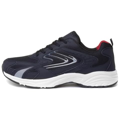 XL Weaver Men's Navy Lace Up Trainers Cover
