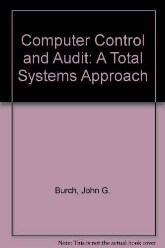 Preisvergleich Produktbild Computer Control and Audit: A Total Systems Approach
