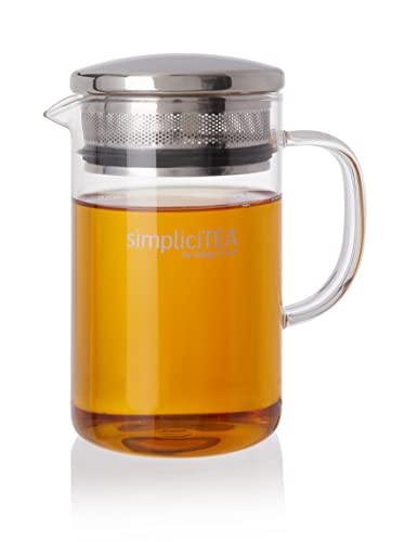 Easy-to-Use Glass Teapot for Preparation of Loose Tea