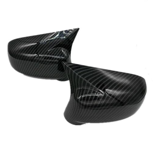 Garniture de rétroviseur pour Nissan Tiida Hatchback carbone adhésif
