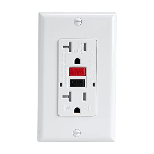 Omeenet 20 Amp Gfci Outlet, Tamper Resistant, Weather Resistant, Self Test Gfi Receptacle, 20Amp Ground Fault Circuit Interrupter Outlet For Indoor Or Outdoor Use, Ul Listed(1 Pack) #TOP19