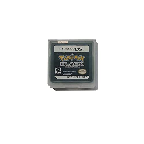 Pokemon Black Version Game Card for NDS 3DS DSI DS(US Version)Pokemon Nintendo 3DS DSI with White Game Case