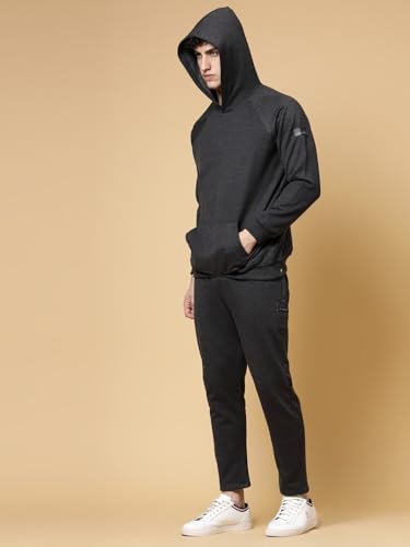 Image of Rigo Cotton Fleece Full Sleeves Oversized Co-ord Set for Men | Printed Hooded Track Suit Set for Men