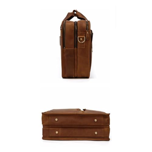 Genuine Leather Travel Carrying Cases Mens Laptop Bags Handbags Briefcases Messenger Shoulder Bags3