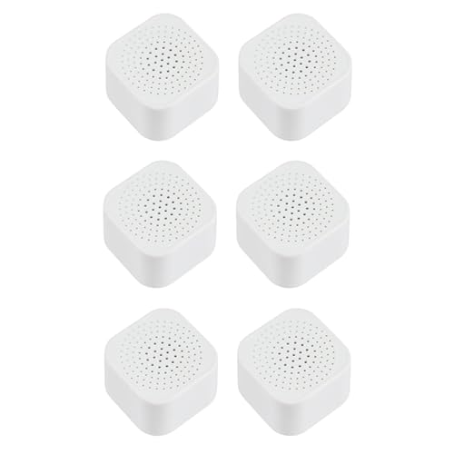 Vriusi Desodorante para frigorífico, eliminador de olores de nevera | Absorbedor de olores de carbón activado natural pegajoso, 6 piezas, absorbente de olor de caja de carbón activado reemplazable,