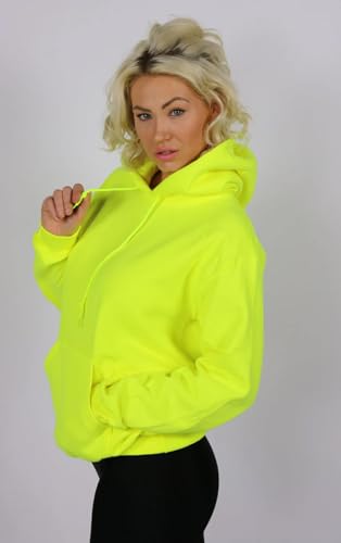 Image of SXV STYLE Hooded Pullover Solid Plain Unisex Cotton Oversized Baggy Sweatshirt Hoodie