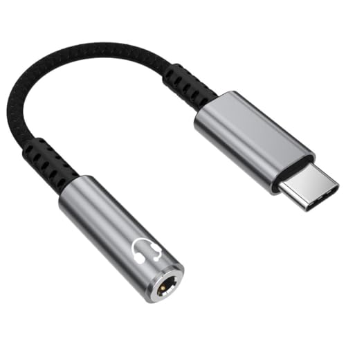 Luxshiny USB Type-C 3.5mm �w�b�h�z���A�_�v�^�[ �C���z���R���o�[�^�[ �A���~�j�E�������� �ϖ��Ր� �R���p�N�g�݌v �^�u���b�g �X�}�[�g�t�H���Ή� �_�[�N�O���[