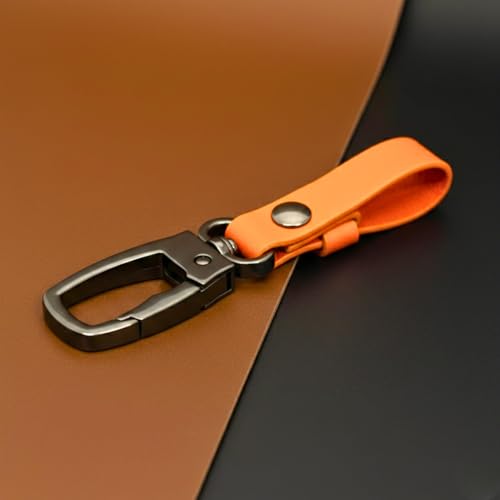 Image of THE MEN THING - Stylish Multicolor Stainless Steel Keychain for Men & Boys (URBAN AXIS ORANGE)