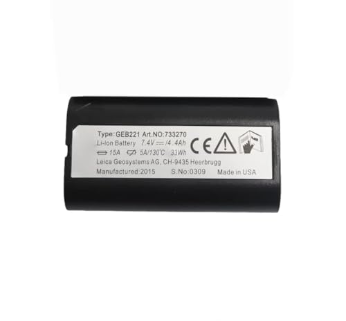 Leica GEB221 4.4Ah/33Wh �݊��p�� �o�b�e���[ �K�p����� For Leica TS02 TS06 TS09 15TPS TCR1201 TPS1200 TS09 TS02 TS06 GEB211 GEB222 �����p�� �o�b�e���[ 