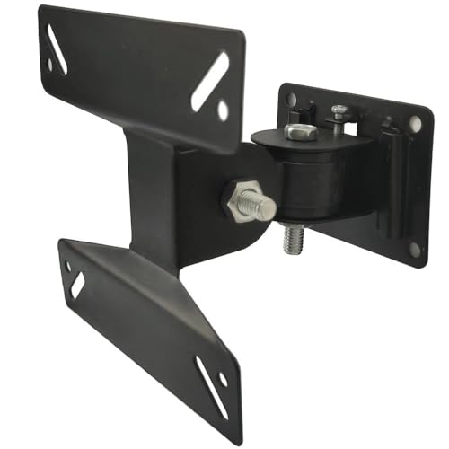 Support mural inclinable et pivotant pour écran plat de 14 à 24 pouces LCD LED