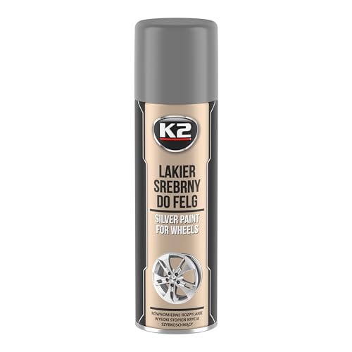 K2 LAQUE D'ARGENT POUR ROUES RALLY 500 ml - peinture argentée pour roues