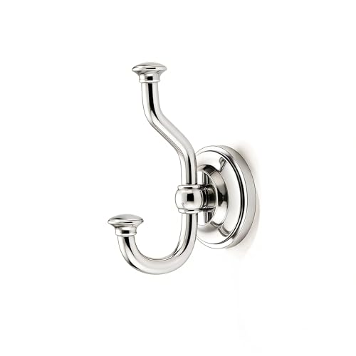 khtumeware 1 Pack 4-1/2 Inch Zinc Alloy Polished Nickel Towel Hooks