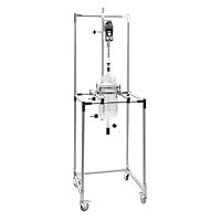 Rettberg® Fahrbares Gestell für Reaktionsgefäße bis 6 Liter, mit Flanschhalterung