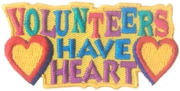 12 Pieces 2" Activity Scouts Applique Fun Patches, Service - Volunteer (Thank You Volunteer 2)