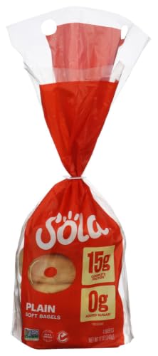 The Sola Company Plain Bagels, 12 OZ