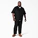 Dickies Mens Short Sleeve Work Big and Tall Button Down Shirt, Black, 4X-Large Big US
