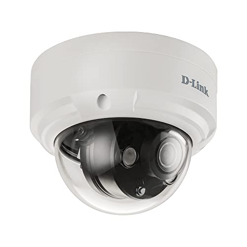Image of D-Link Vigilance 4 Outdoor PoE Dome Security Camera, H.265, IP66, IK10, Motion Detection & Night Vision, Business Home Surveillance Network System (DCS-4614EK)