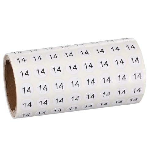 Autocollants Numérotés 14 Idéaux pour Personnaliser un Album Photo et un Poster