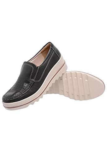 Mocassim Flatform Feminino Miuzzi Preto