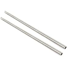 2pcs 304 Stainless Steel Straight Pipe Tubing OD 6mm x 2mm ID, Length 250mm Stainless Steel Capillary Tube