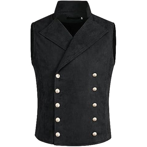 Gilet Allthemen en daim noir Cover