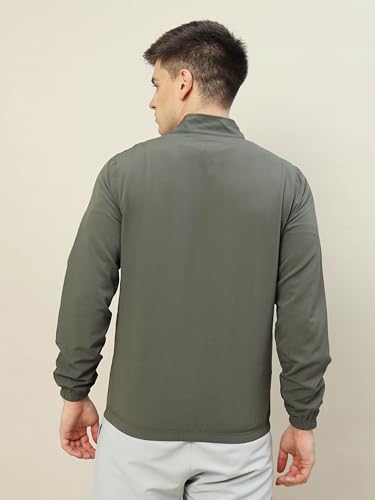 Image of TECHNOSPORT Men's Solid Polyester Techno Lite Jacket With SPF50+ And Microbial Properties
