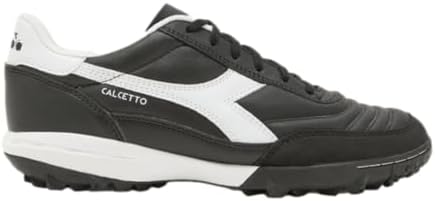 Diadora Calcetto LT Turf Soccer Shoes - Full Grain Leather, Enhanced Cushioning, Anti-Wear Rubber, Synthetic Turf, Optimal Traction and Stability