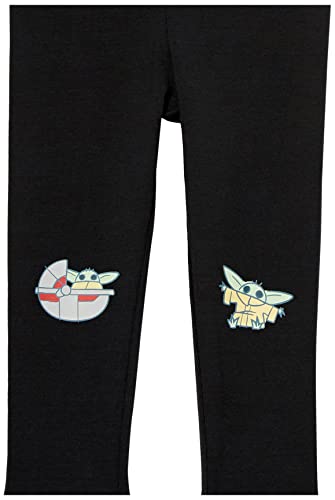 Image of Amazon Essentials Disney | Marvel | Star Wars | Frozen | Princess Girls and Toddlers' Cotton Stretch Leggings, Multipacks