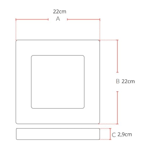 PAINEL PLAFON POP LED, 18W, SOBREPOR QUADRADO, EMISSÃO DE LUZ NEUTRA 4000K, PS PRETO, BIVOLT, AVANT
