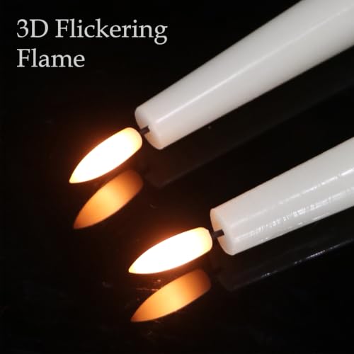Image of GenSwin Rechargeable Flameless LED Taper Candles Battery Operated Remote