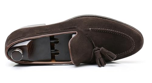 Santimon Mens Tassel Loafers Slip On Dress Causal Mocasines Modern Prom Wedding Genunie Leather Penny Loafers Comfortable Breathable Fashion Tuxedo Shoes for Men2