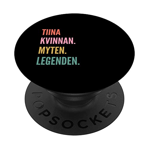 Funny Swedish First Name Design - Tiina PopSockets PopGrip Intercambiabile