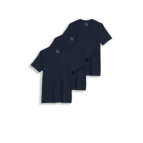 Image of Jockey Classic V-Neck Undershirt- 3 Pack - 100% Cotton T-Shirts for Men